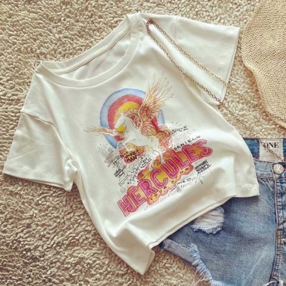 Hercules Unicorn Elton John Rock Music Graphic Tee - Picture 7 of 7